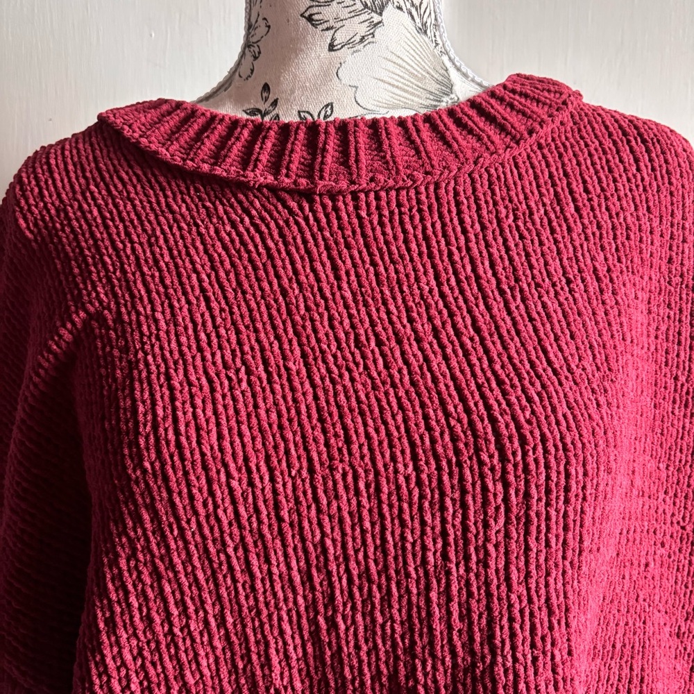 NWOT Aerie Like Candy Crew Knit Sweater Size Medium M Oversized - Picture 5 of 11